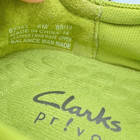 Clarks Privo Comfort Sneakers‎ Womens Size 6 Gray Green Trim Slip On Outdoor - Picture 3 of 10